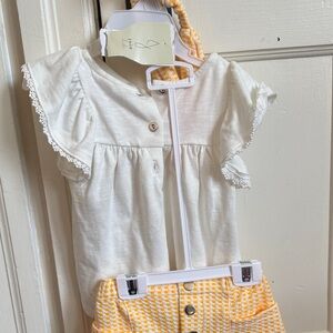 Joie White and Yellow Kids Matching Set